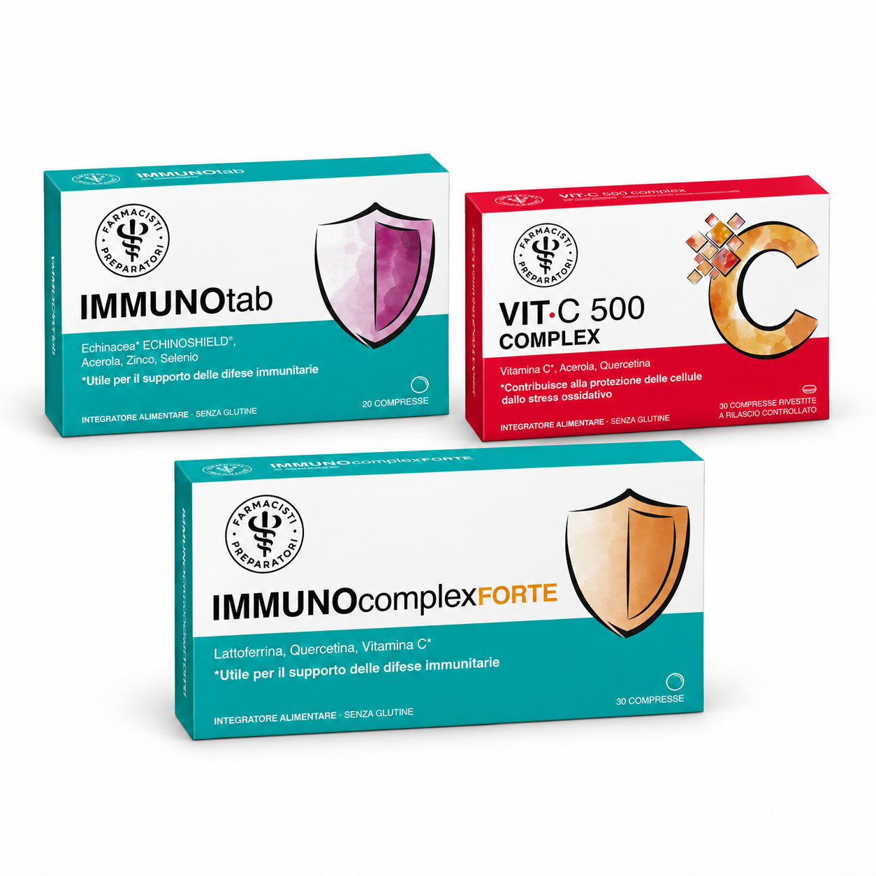 Immunotab, Immunocomplex e vitamina C Unifarco